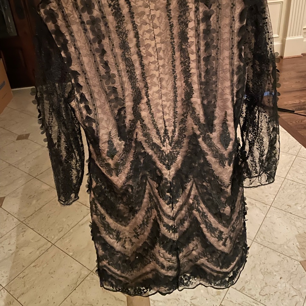 Dress the population short lace dress